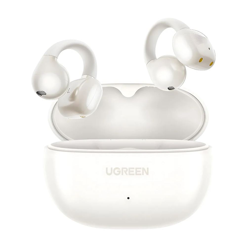 Audifonos UGREEN HiTune S3 Open-Ear Clip Bluetooth 5.4 Blanco Aperlado